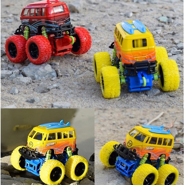 Siêu phẩm xe buýt bánh đà, ô tô đồ chơi cho bé