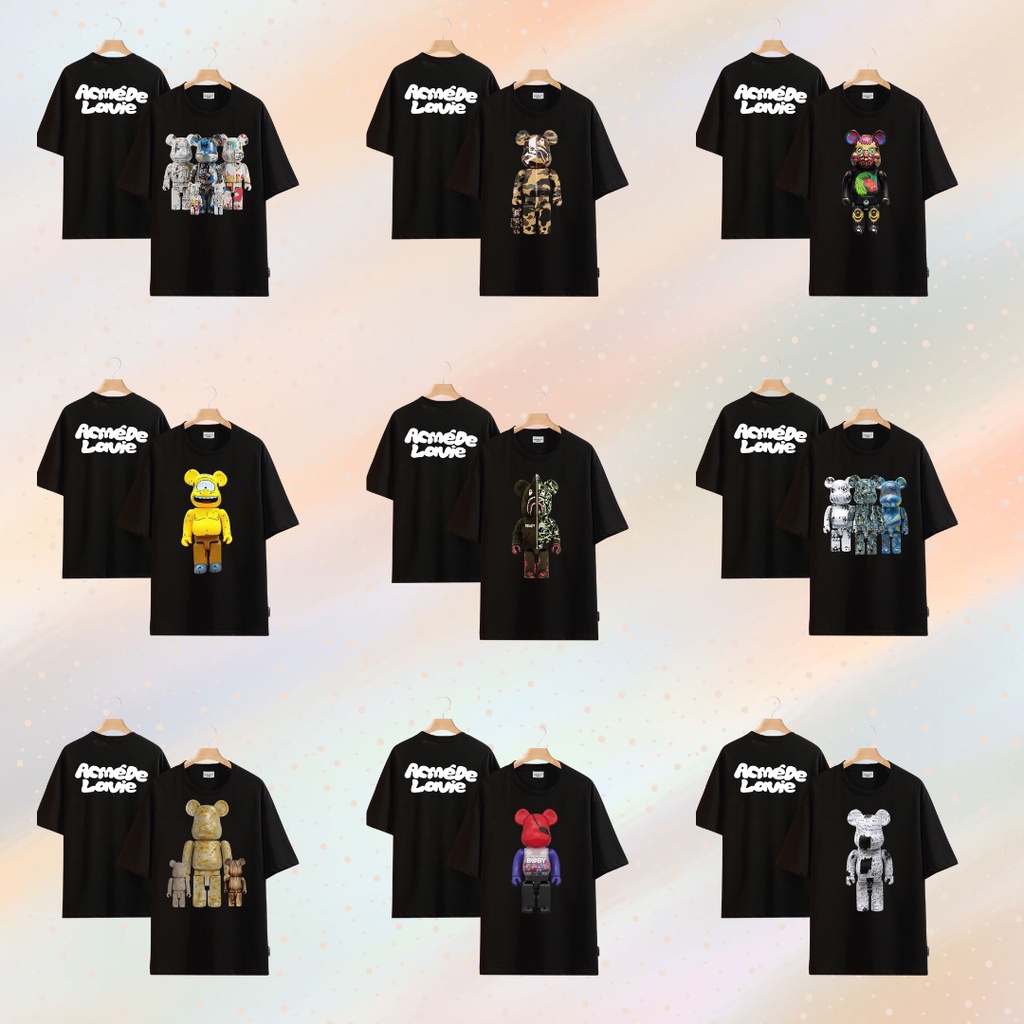 áo thun ADLV Bearbrick nhiều mẫu Unisex nam nữ Tubee shop