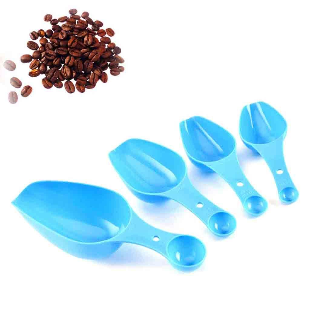 Muỗng Múc Bột Hai Đầu Bằng PP Màu Sắc Tươi Sáng 4 Kích Cỡ Cho Nhà Bếp