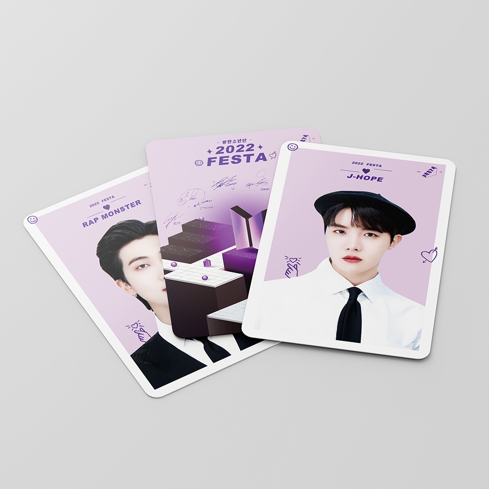 Set 55 Tấm Thẻ Ảnh In Hình Thành Viên Nhóm BTS 2022
