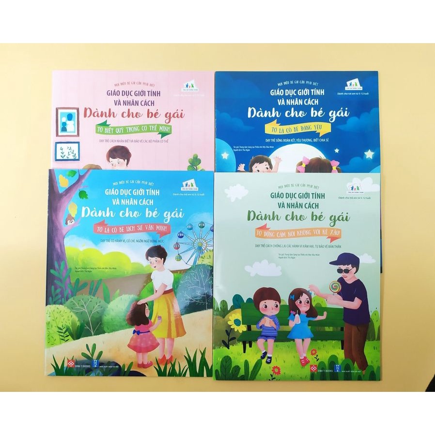 Sách - Combo Giáo Dục Giới Tính Và Nhân Cách Dành Cho Bé Gái (Trọn Bộ 4 Tập)