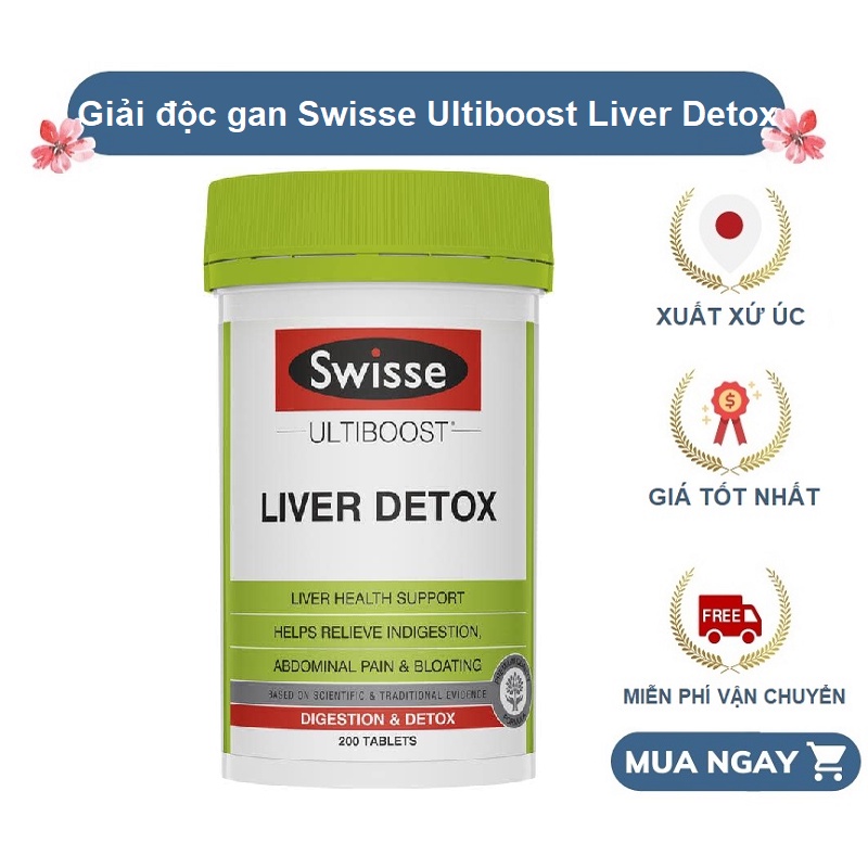 Giải độc gan Swisse Ultiboost Liver Detox 200 viên
