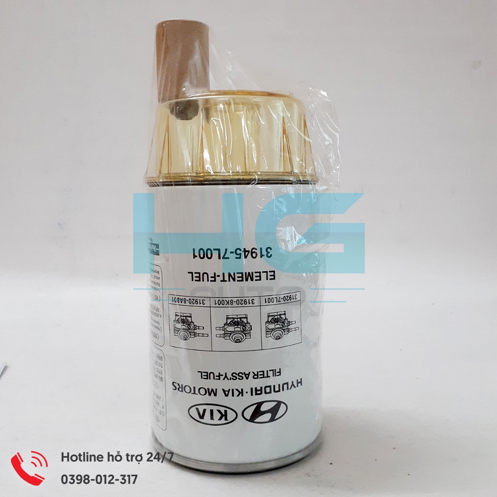 Lọc nhiên liệu HynnDai County động cơ máy điện ( xe 29 chỗ ). Lọc dầu mã OEM 31945-7L001 - Hgauto