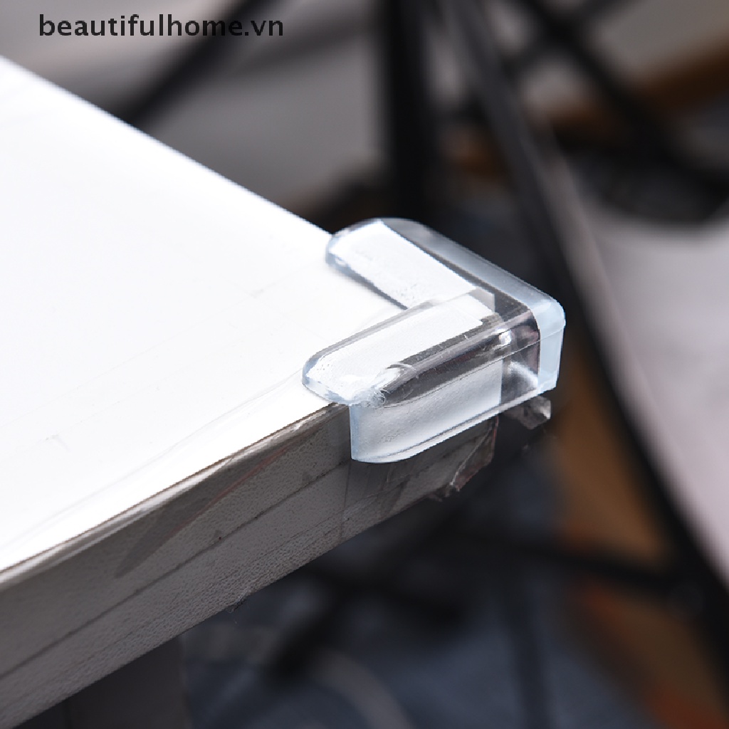 Bộ 4 Miếng Bọc Cạnh Bàn Bằng PVC Trong Suốt Bảo Vệ An Toàn Cho Bé