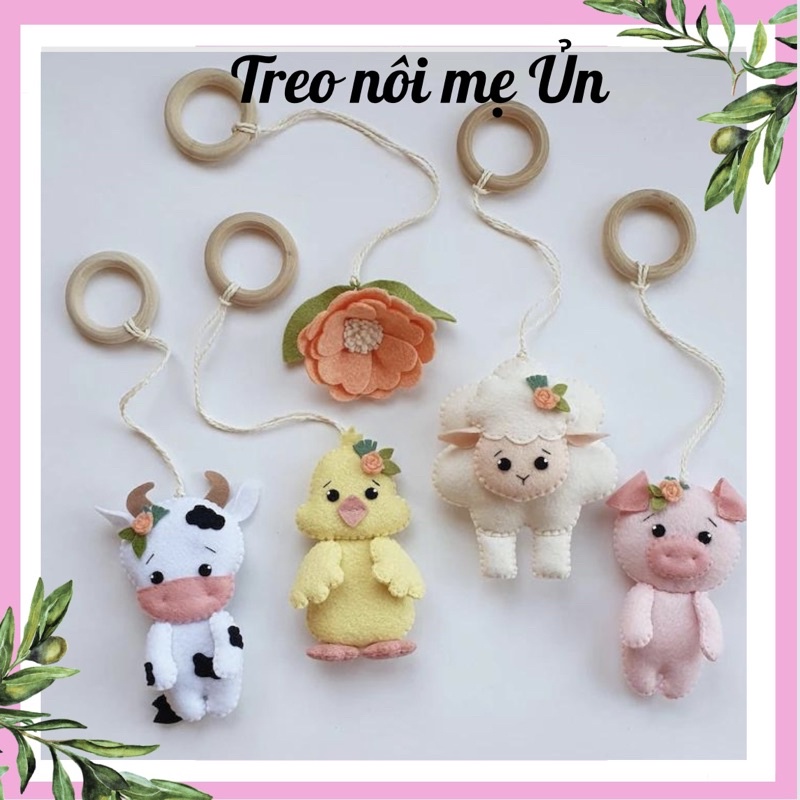 🌸🌸🌸 THÚ TREO NÔI, TREO KỆ CHỮ A CHO BÉ Sơ Sinh mẫu Gà con