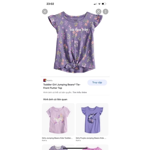 Vải thun cotton nhún hoa nhí 3 mẫu