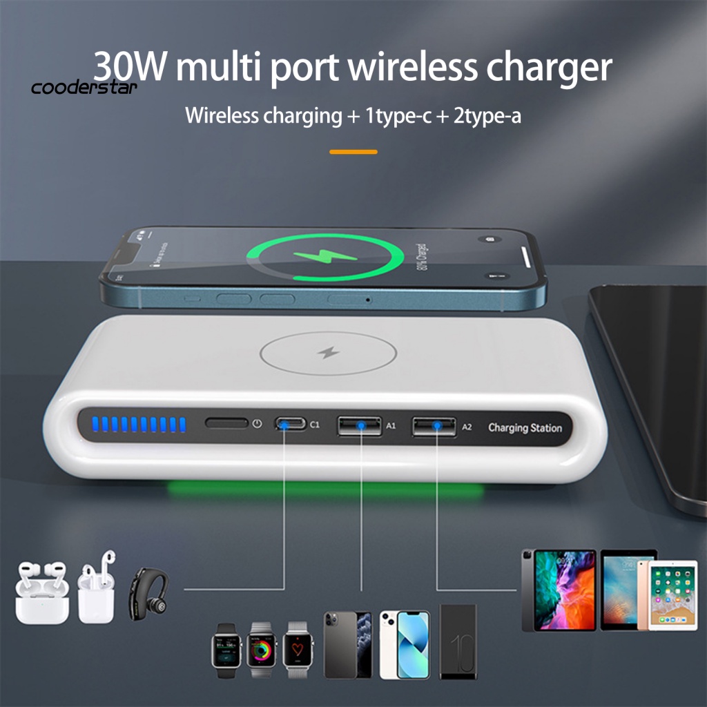 Đế Sạc Không Dây 30W N67 4 Trong 1 Cho Điện Thoại