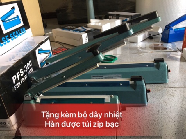 TẶNG BỘ DÂY NHIỆT + MÁY ÉP Miệng túi  VỎ THÉP DÀI 30CM  MÁY HÀN MIỆNG TÚI DÀY CẦM TAY CỰC BỀN, MÁY CẮT MÀNG CO