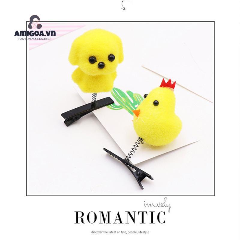 ✨✨Kẹp Tóc Hình Chú Vịt Vàng Nhỏ Nhắn Dễ Thương Cho Bé Gái