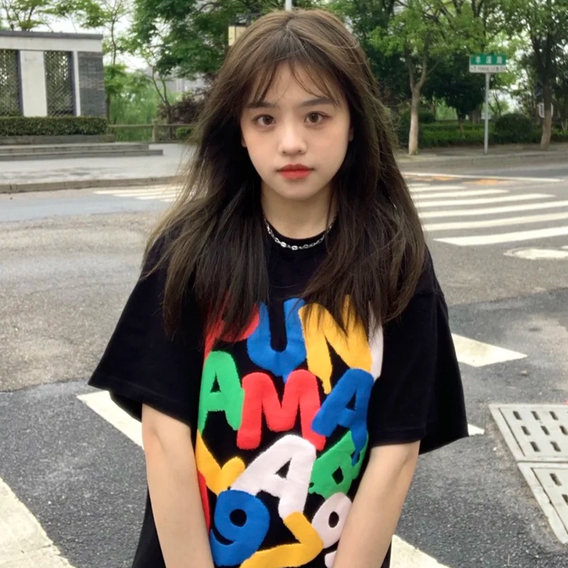 Áo thun from rộng nữ NELLY cotton ADLV áo phông tay lỡ unisex local brand