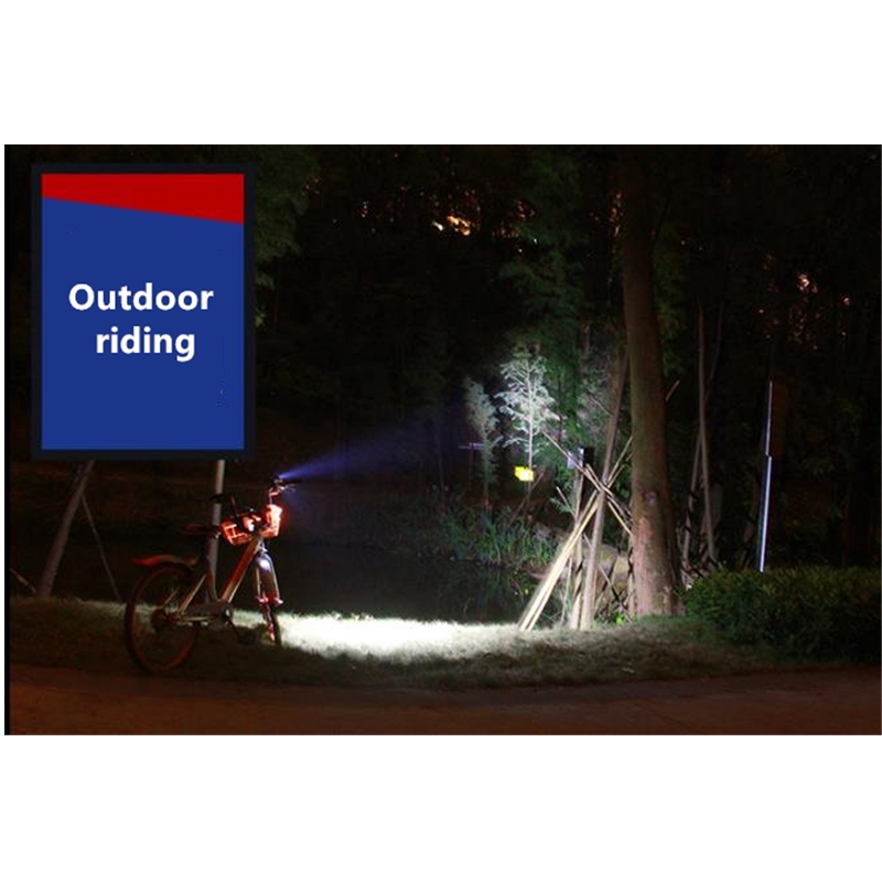 Đèn pin ba bóng LED làm từ hợp kim nhôm đa năng sạc USB sử dụng tiện lợi