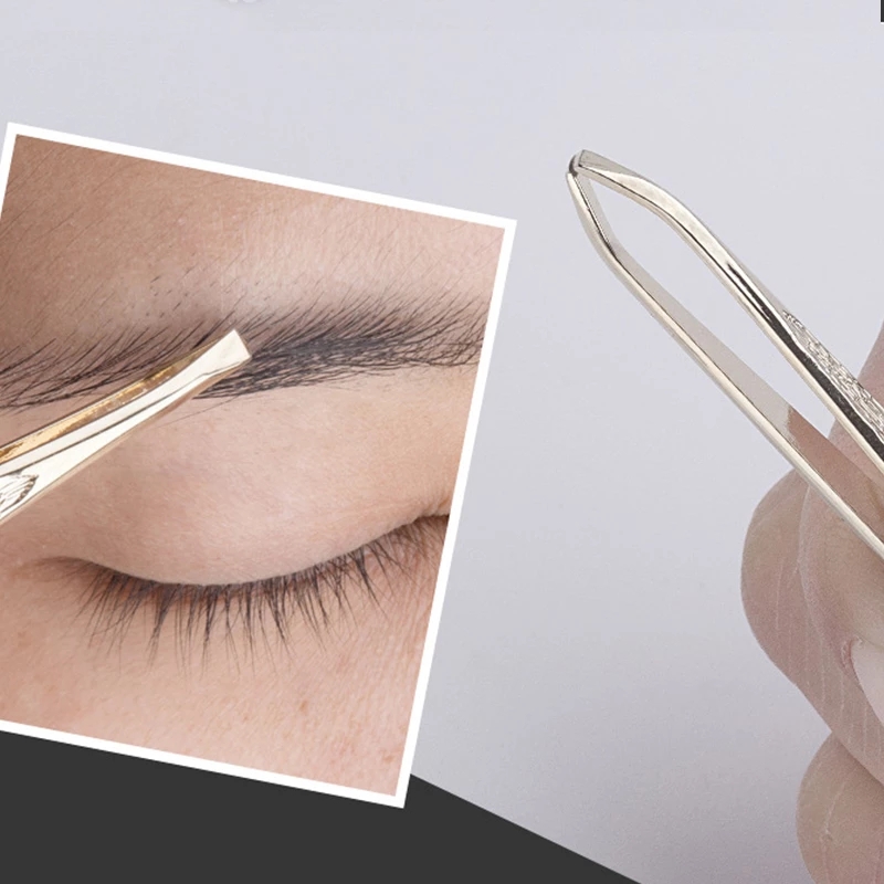 [Hàng mới về] Nhíp nhổ lông mày bằng thép không gỉ tiện lợi