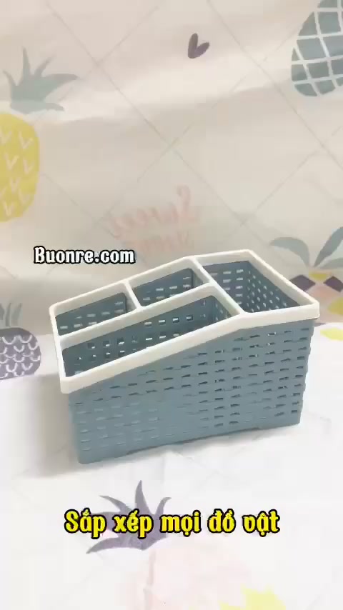 Khay nhựa tiện ích 4 ngăn Việt Nhật 2 size (5696/5688), khay 4 ngăn để bàn đựng bút, đồ dùng đa năng | BigBuy360 - bigbuy360.vn