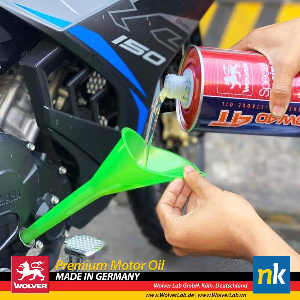 Nhớt Tổng Hợp Wolver Racing 4T 10W-40 1L Nhập Khẩu Đức Chính Hãng, xe phân khối lớn, xe số và xe tay ga.