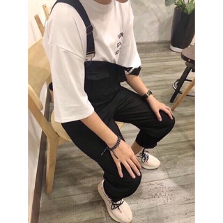 Quần yếm kaki