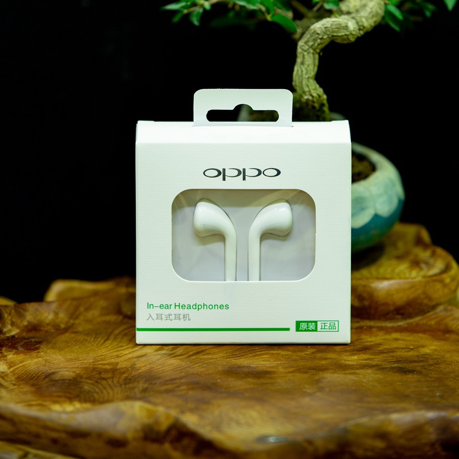 Tai nghe Oppo R19 Chính hãng loại 1, chân tròn (jack) 3.5mm có micro đàm thoại, tăng giảm âm lượng - (mã TA07)