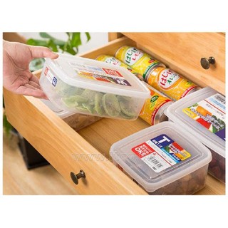 Hộp nhựa đựng thực phẩm, hộp đựng cơm văn phòng có thể trữ đông, dùng lò vi sóng Nakaya trong suốt nắp dẻo nội địa Nhật