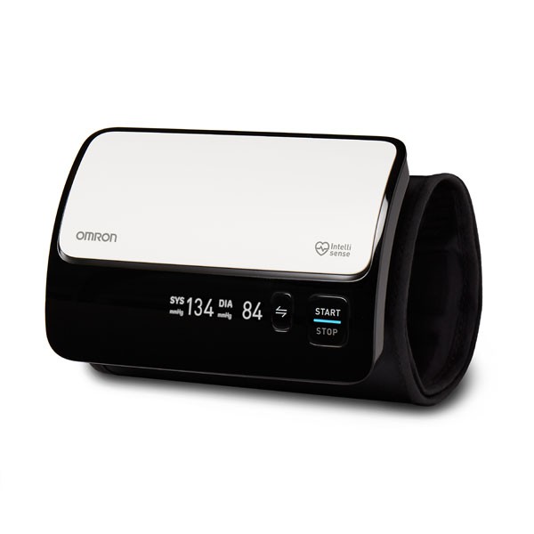 Máy đo huyết áp Omron HEM-7600T Siêu cao cấp, Kết nối Bluetooth, không dây, dễ sử dụng, 1 nút chạm