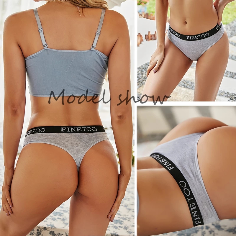 Quần lót nữ lọt khe TAKETALK vải cotton lưng chữ T gợi cảm thời trang