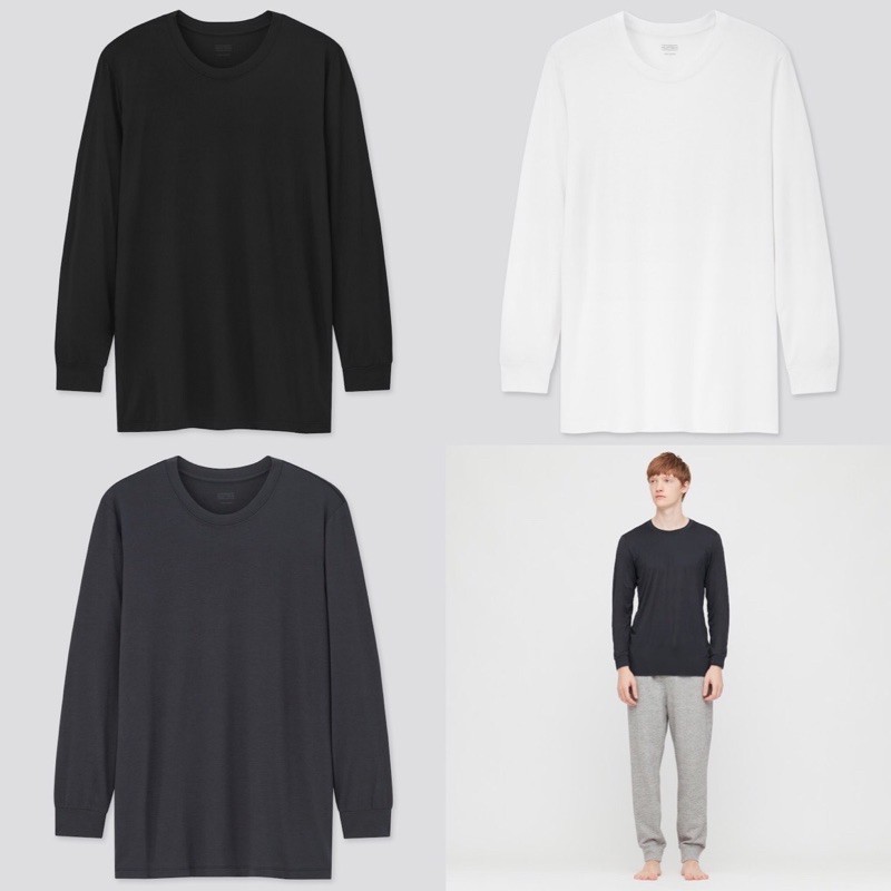 Áo giữ nhiệt cổ tròn Heattech Uniqlo dành cho nam