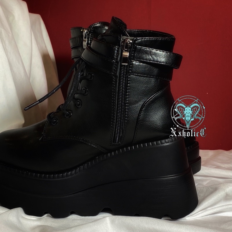 [ XxholicC ] [ ẢNH THẬT ] - boots platform đế to egirl-punk-goth | BigBuy360 - bigbuy360.vn