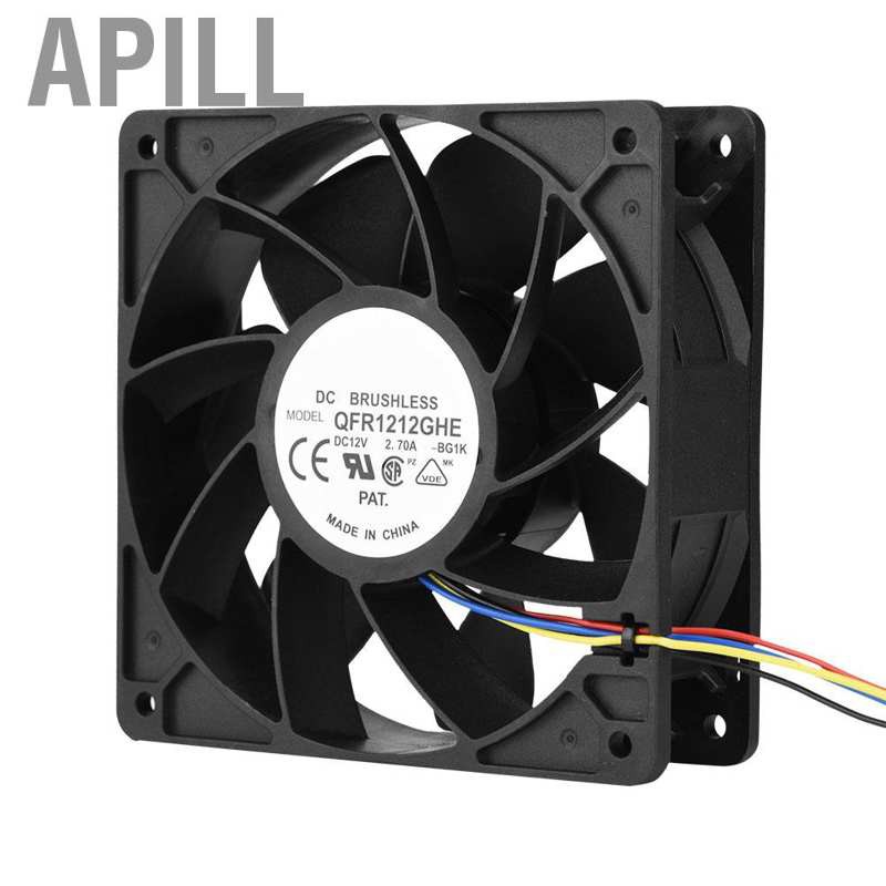 DC Quạt Tản Nhiệt 4 Dây 12v 2.7a 6000rpm Cho Antminer S7 S9