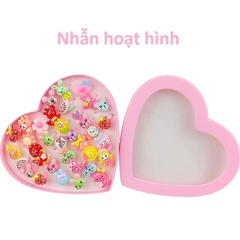 NHẪN NHỰA HOẠ TIẾT ĐÁNG YÊU CHO BÉ