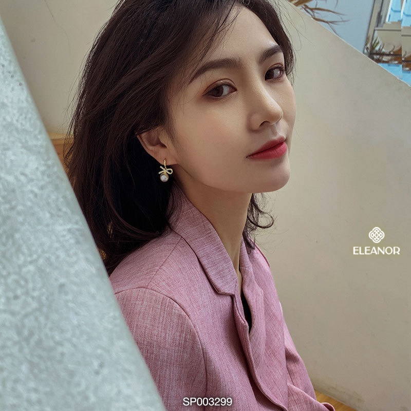 Bông tai nữ Eleanor Accessories hạt ngọc trai nhân tạo phụ kiện trang sức thời trang thanh lịch