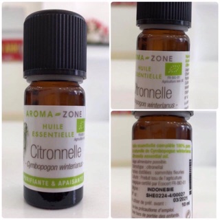 TINH DẦU SẢ HỮU CƠ Hiệu Aroma-zone- Pháp