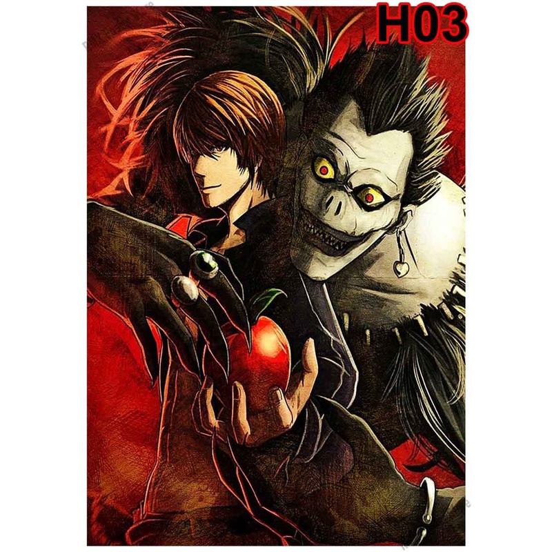 Poster Phim Hoạt Hình Death Note Trang Trí Nội Thất