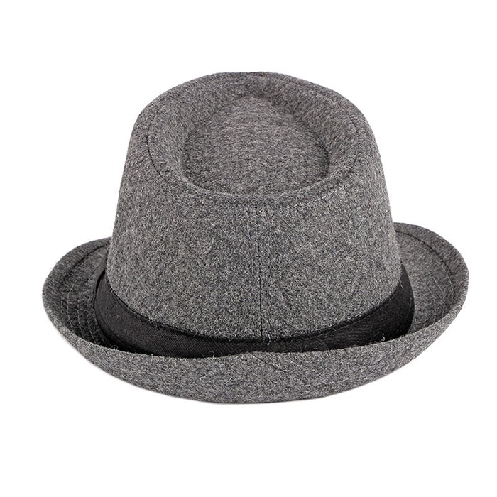Mũ phớt nam nỉ, nón cao bồi Fedora vành nhỏ Classic cao cấp màu đen, xám