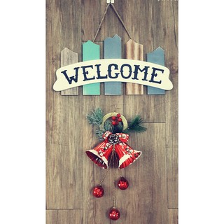 Bảng gỗ Welcome treo trang trí