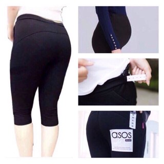 Quần legging ngố bầu nâng mông chất cotton dày đẹp
