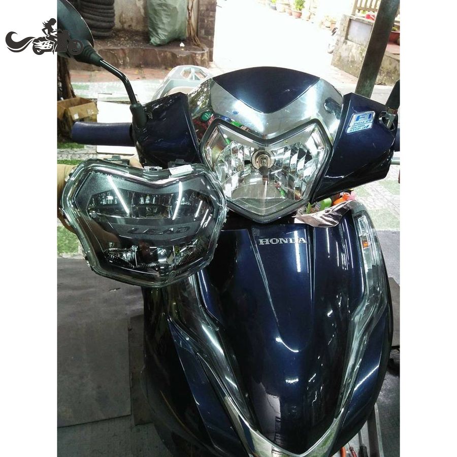 Đèn Pha Led Xe Lead 2 Tầng Bản 2013-2016 &amp; 2017-2018 Chính Hãng Zhi.Pat, Cao Cấp, Siêu Sáng. Màu Trắng Bạc &amp; Đen Khói