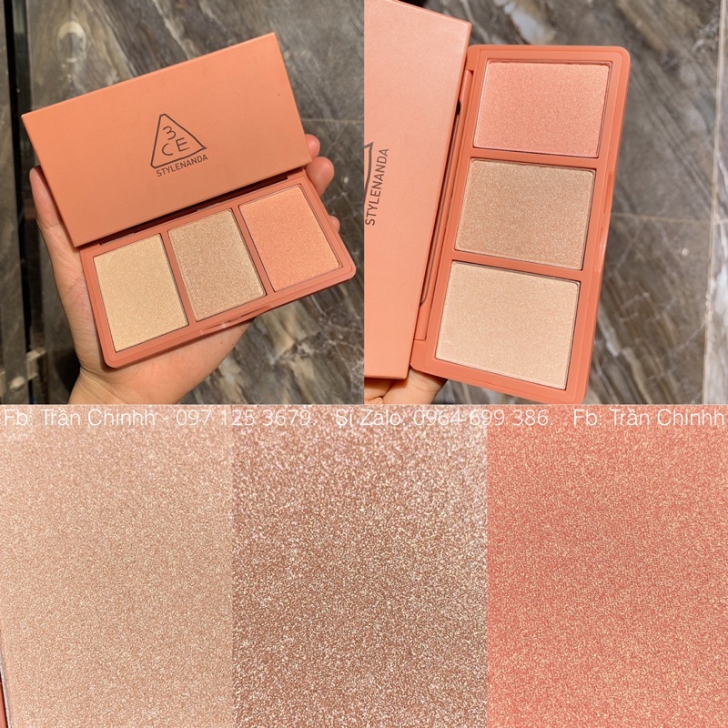 Có sẵn - Bảng phấn bắt sáng 3CE Strobing Skin Highlighter cho gương mặt rạng rỡ