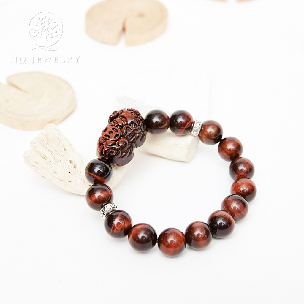 Vòng tay phối charm tỳ hưu đá - NQ Jwerly