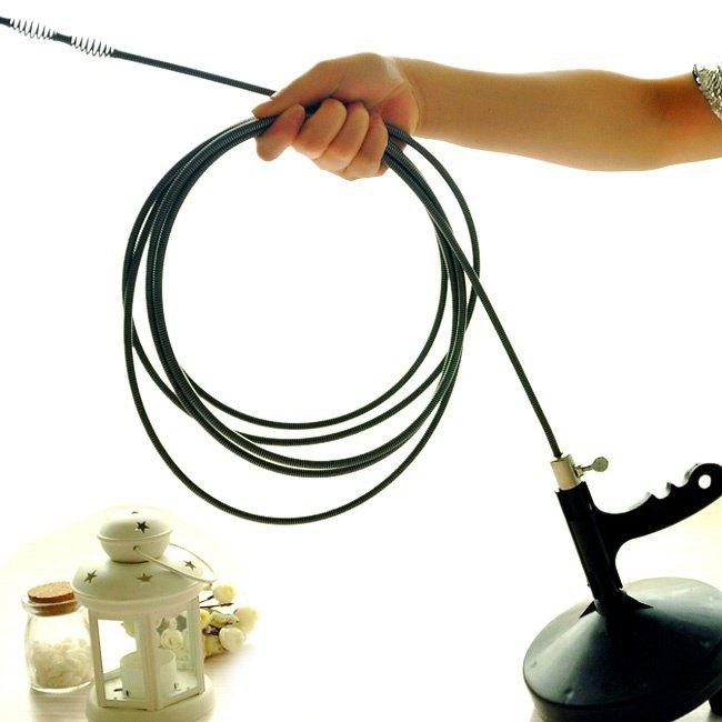 Thông tắc cống,Dụng Cụ Thông Cống Dây Dài 5m lò xo thép cơ động, độc đáo, và dễ sử dụng