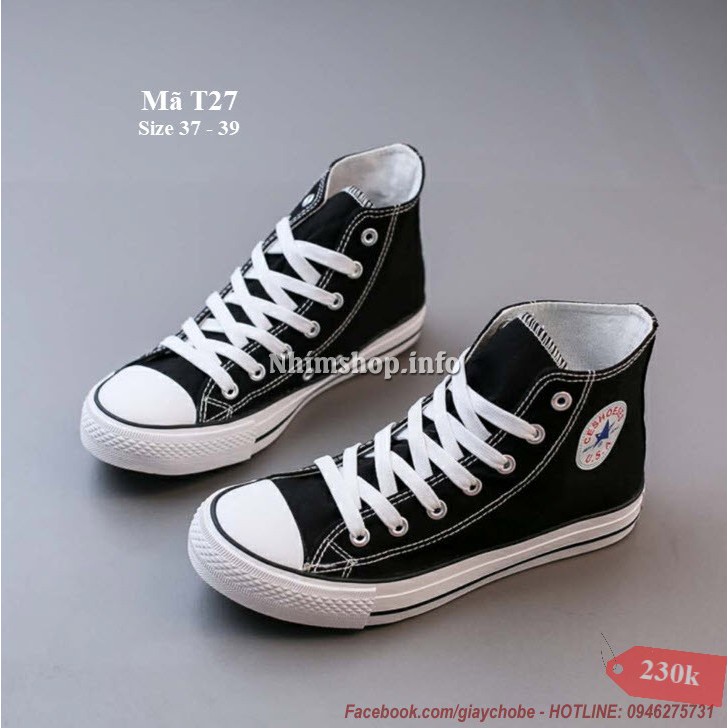 Giày trẻ em nam nữ thể thao cột dây thời trang có size đại phù hợp cho bé trai gái chân ngoại cỡ 10 - 15 tuổi T27