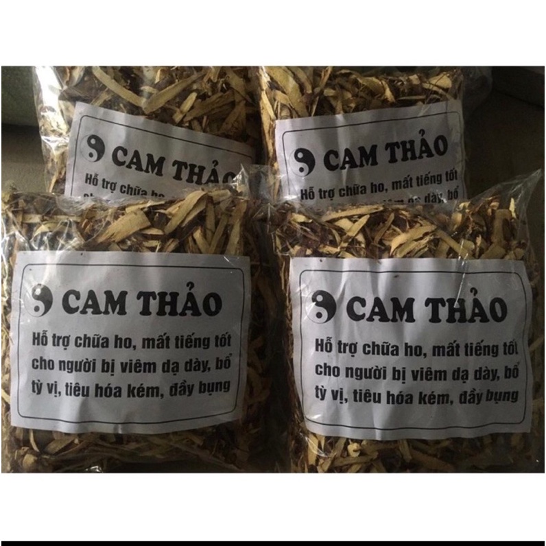 Cam thảo khô 500G thái lát vị ngọt, thơm