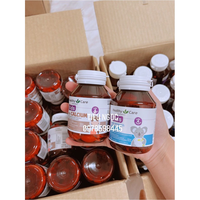 Bộ đôi DHA & CANXI HEATHYCARE mẫu mới