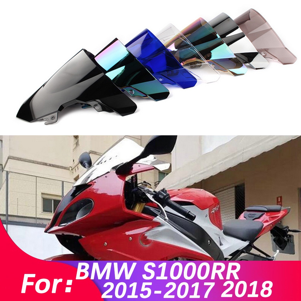 Kính Chắn Gió Đôi Bằng Nhựa ABS Chuyên Dụng Cho Xe Mô Tô BMW S1000RR S1000 S 1000 RR 2015 2016 2017