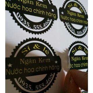 Tem nhãn bế sẵn