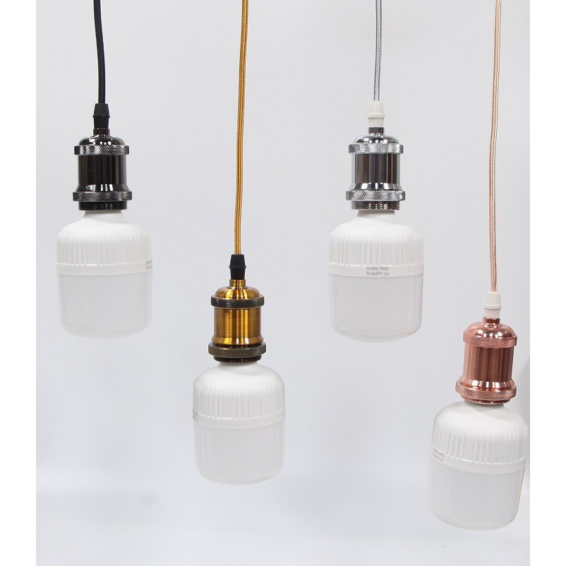 Bộ 8 dây đèn thả cổ điển bóng đèn led búp trụ trang trí 25w