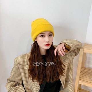 Mũ Len Hàn Quốc Beanie Nhiều Màu ( Sỉ Tận Gốc )
