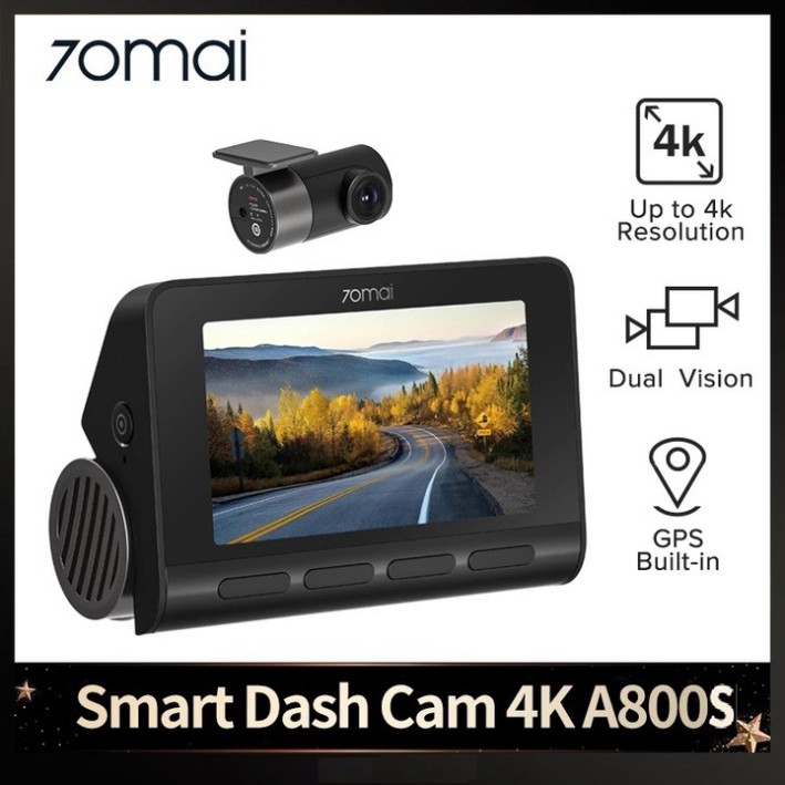 Sản phẩm  Camera hành trình ô tô Xiaomi 70mai. Bản Quốc Tế A800S, 4K, Wifi (Bộ tích hợp Camera Trước và Sau) .. | BigBuy360 - bigbuy360.vn