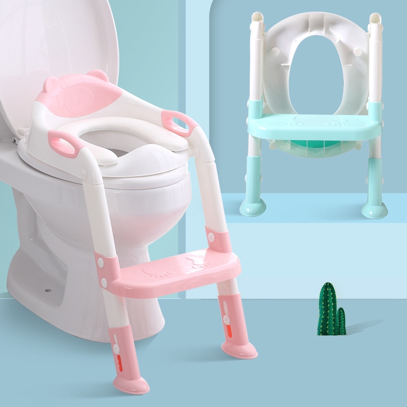 Thang Nhựa Pvc Ngồi Toilet Cho Bé