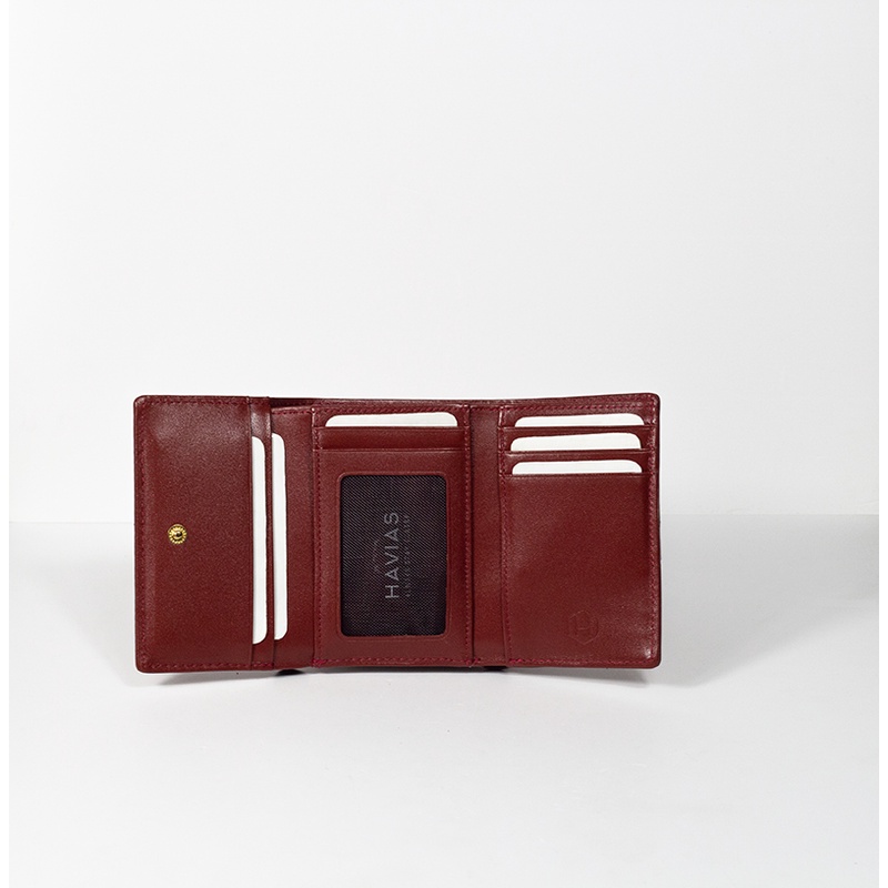 Ví gấp Heart3 Mini Handcrafted Wallet HAVIAS Đỏ