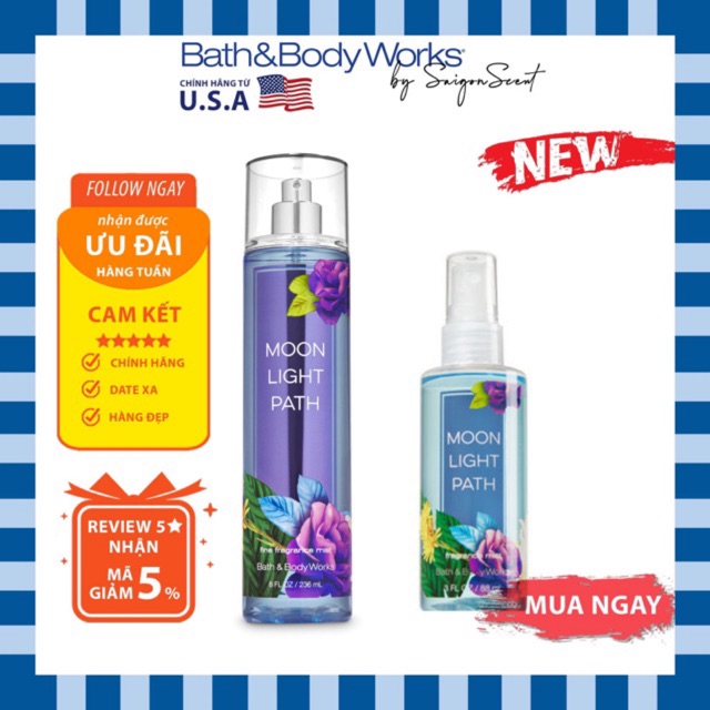 Xịt thơm Moonlight Path Bath and Body Works