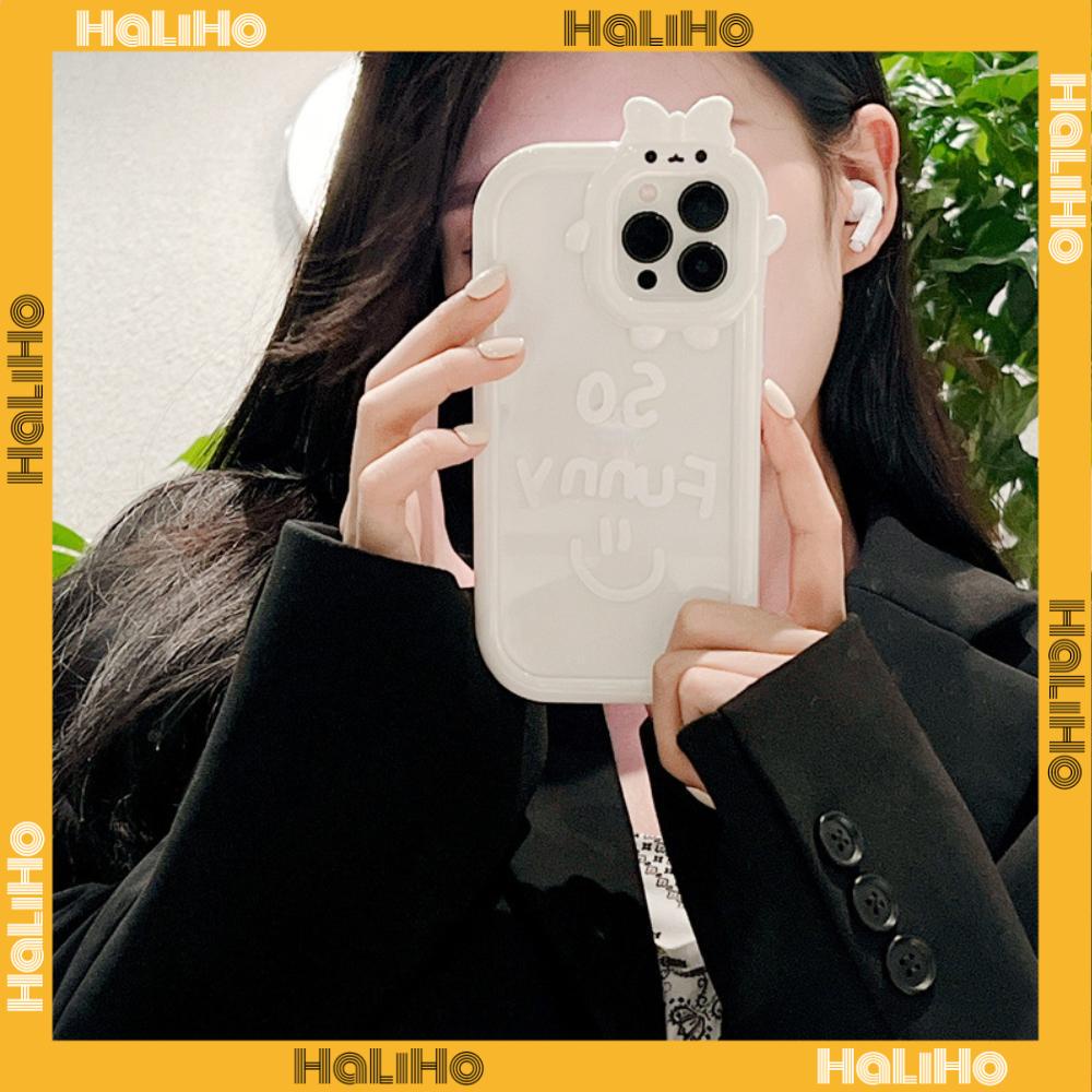 iPhone Case Silicone Soft Case Clear Case Airbag Shockproof Protection Camera Shiny Feel Smiley Cute Compatible For iPhone 11 Pro Max 13 Pro Max 12 Pro Max 7Plus xr XS Max