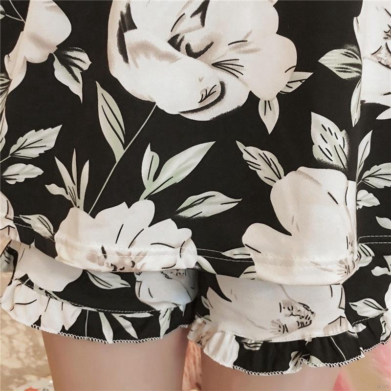 Bộ đồ ngủ hai dây có đệm lót ngực thời trang mùa hè xinh xắn dành cho nữ